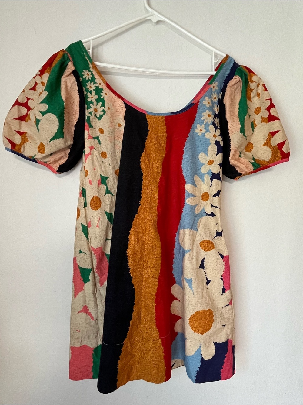 FARM Rio Multicolor Daisy Patchwork Mini Dress - Picture 9 of 9